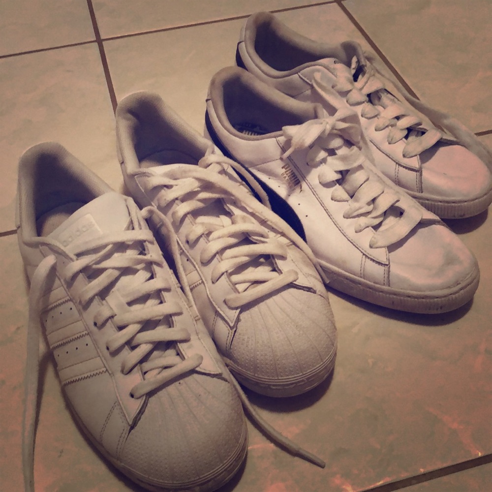 SET OF 2 PAIRS ADIDAS AND PUMA
